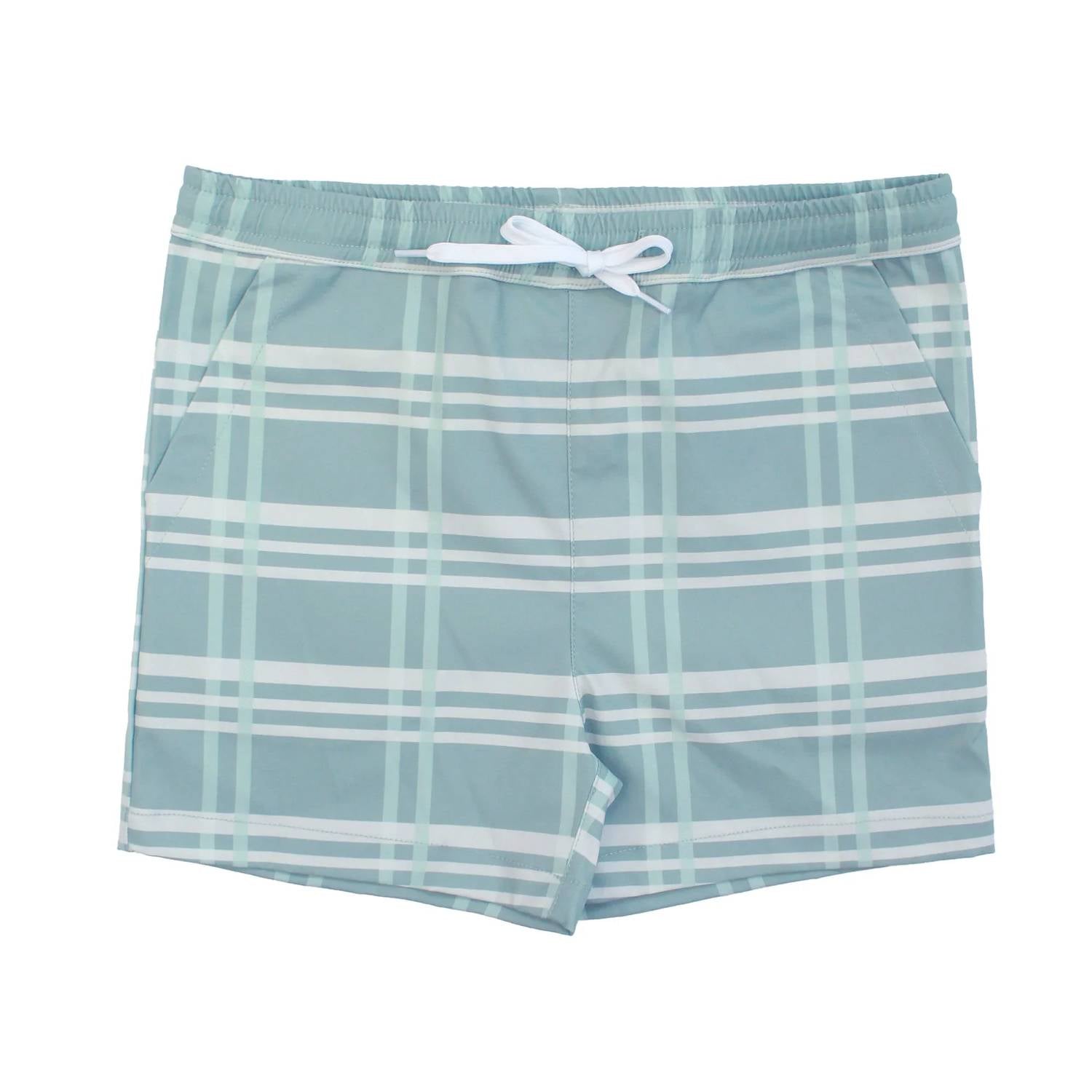 Emerson And Friends - Boy's Plaid Swim Trunks