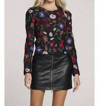 saltwater LUXE Cobain Long Sleeve Top in black - women's long sleeve top