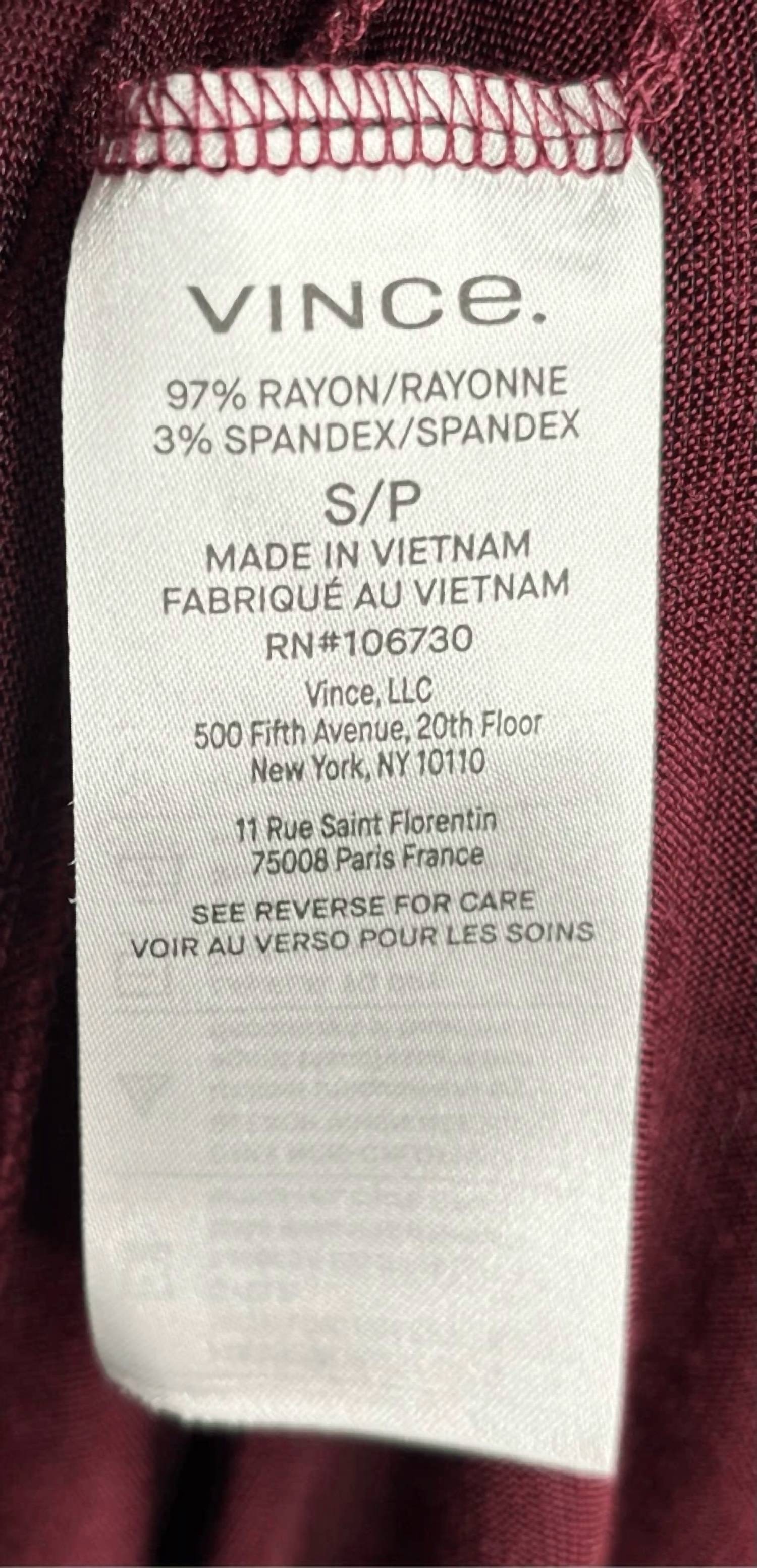 Vince - Gathered Long Sleeve Midi Dress