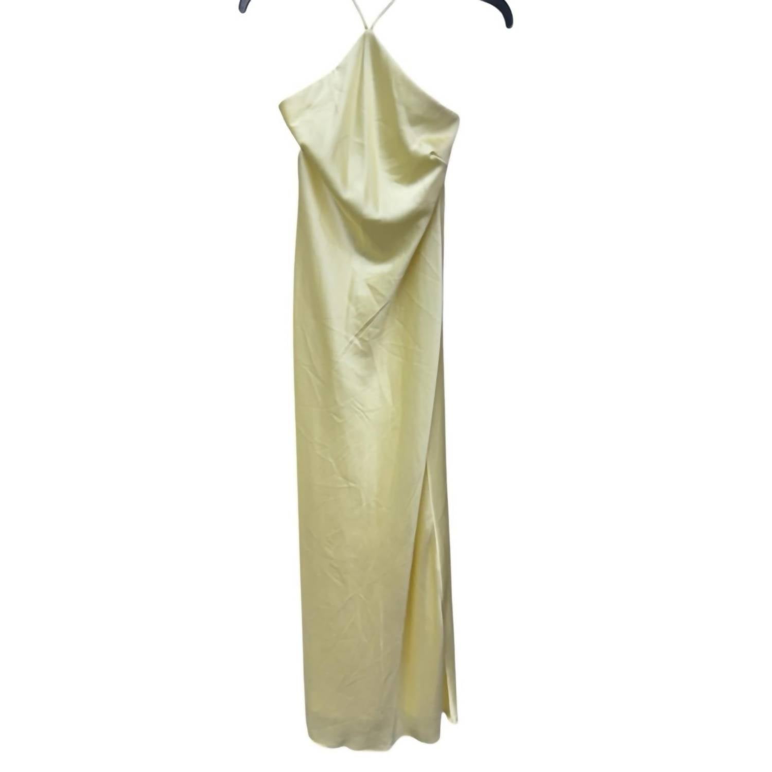 Morgan & Co. Maxi Strapless Dress in cream - women's dress - detail view