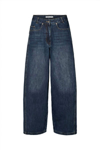 Rabens Saloner - Lane Patchwork Denim Wide Leg Pants