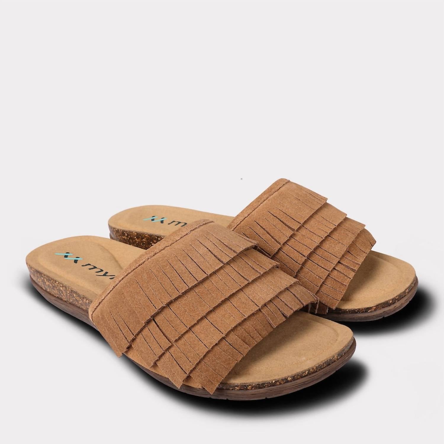 Mykos Women's Clea Slide Sandal in chestnut - women's sandal - view 8