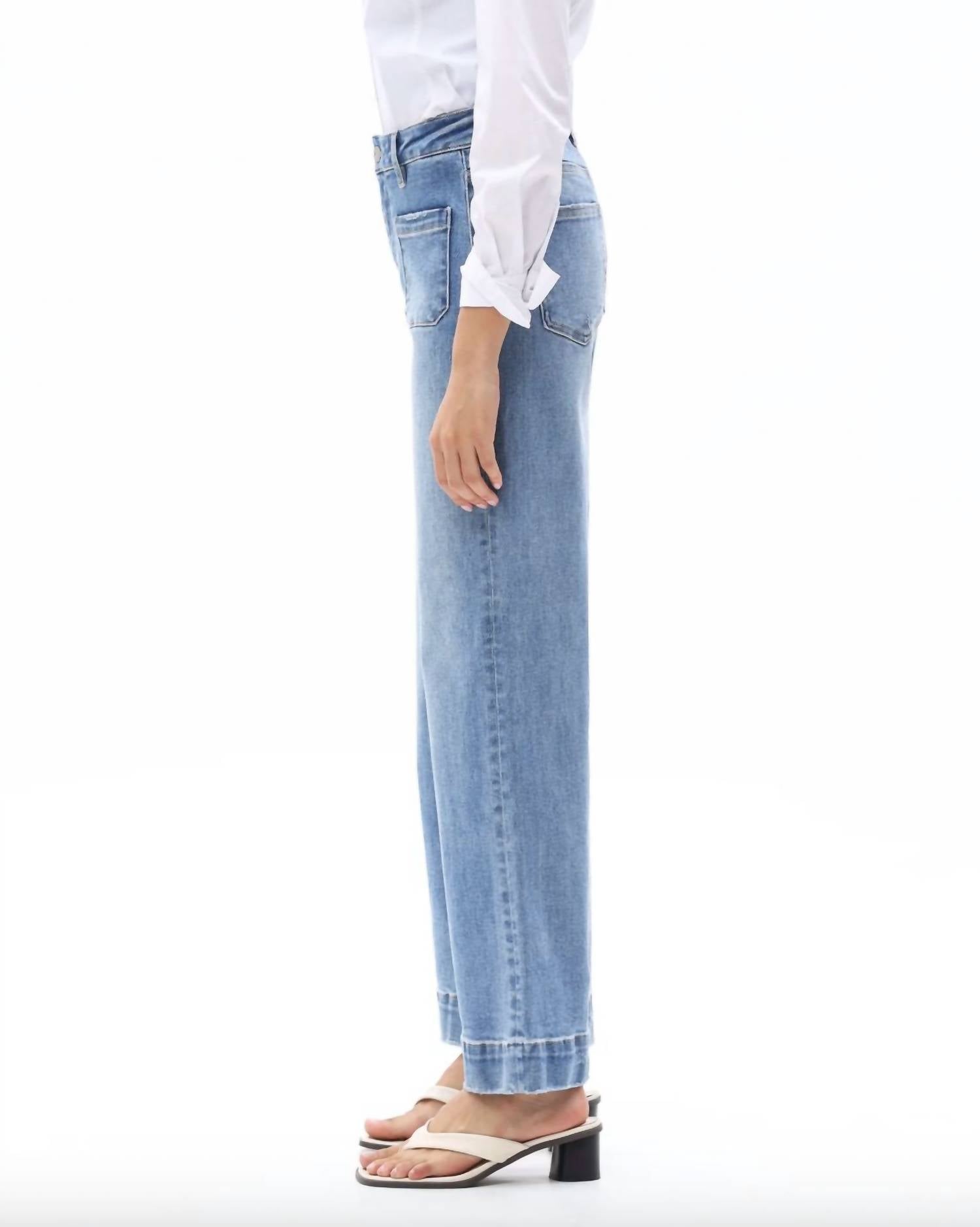 Bayeas - High Rise Wide Leg Jeans