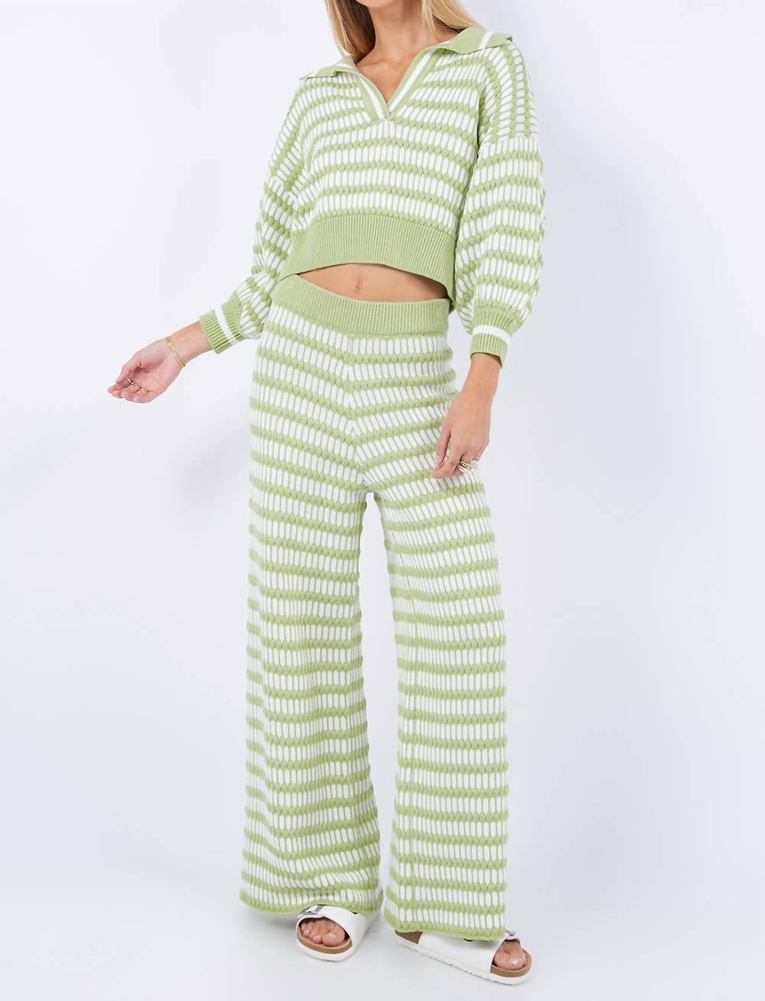 Whiteroom+Cactus - Aloe Stripe Knit Top