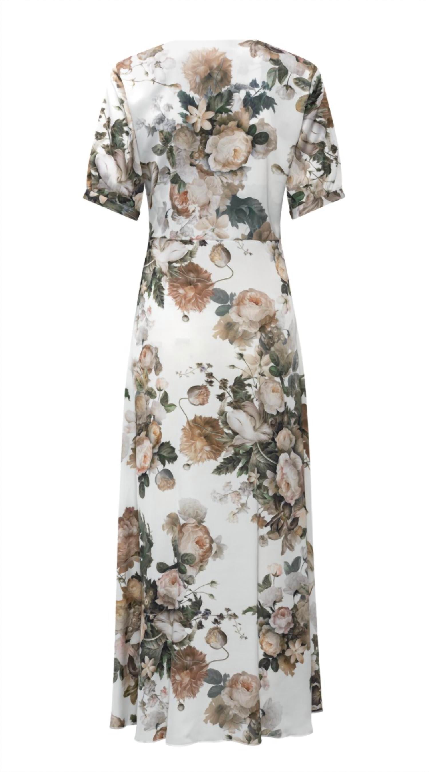 Karmamia WOMEN FAYE MAXI DRESS in pale bouquet - women's dress - detail view
