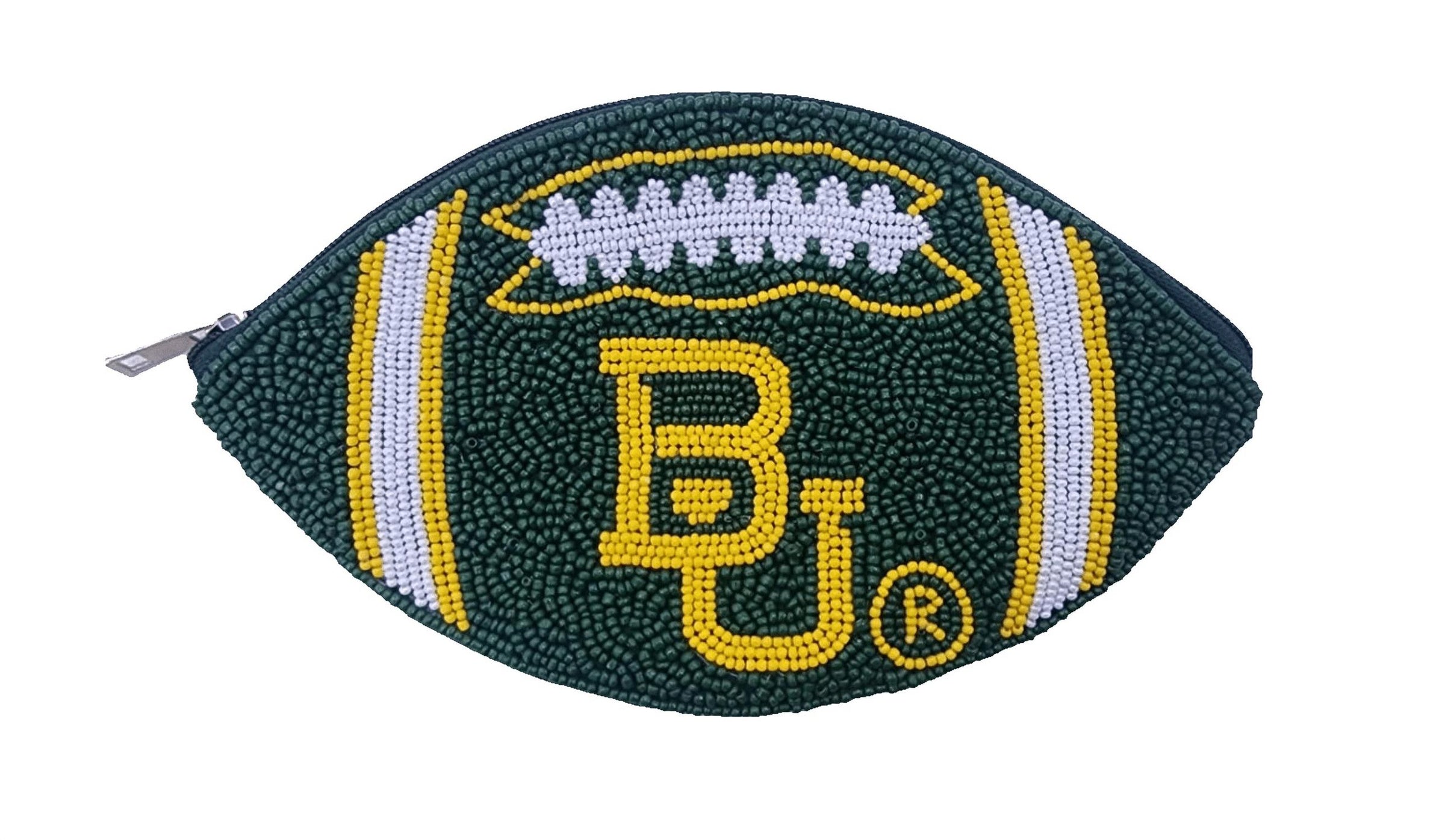 La Chic Designs - Unisex Baylor University Football Beaded Coin Pouch