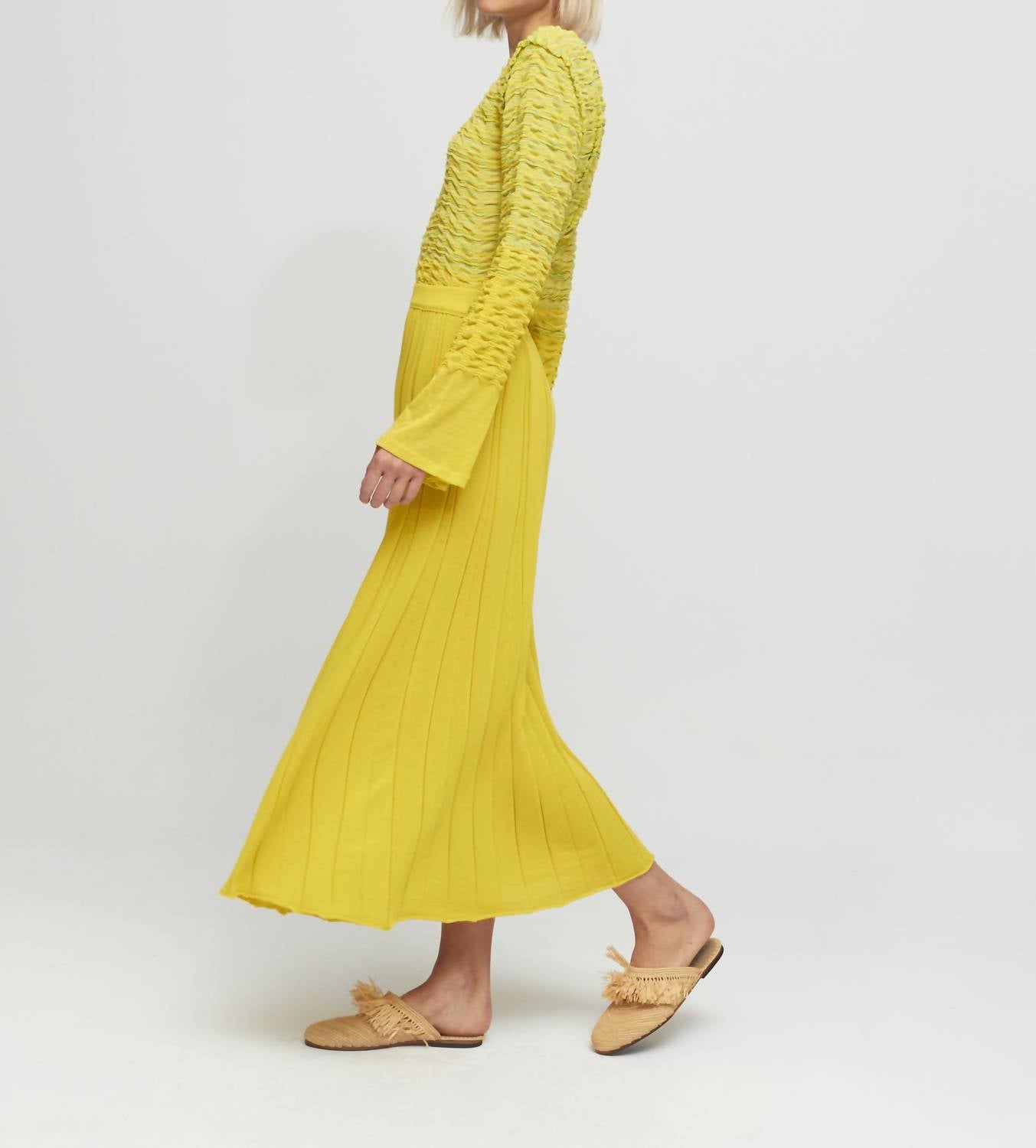 Aldo Martins - Yellow Knit Skirt