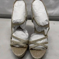PELLE MODA Women's Oneda Platform Heel Sandals in platinum gold metallic - women's sandal - view 5
