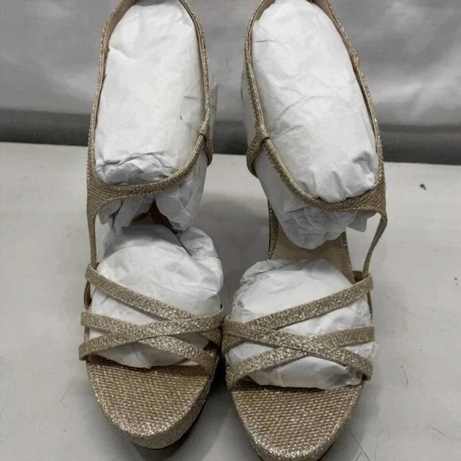 PELLE MODA Women's Oneda Platform Heel Sandals in platinum gold metallic - women's sandal - view 5