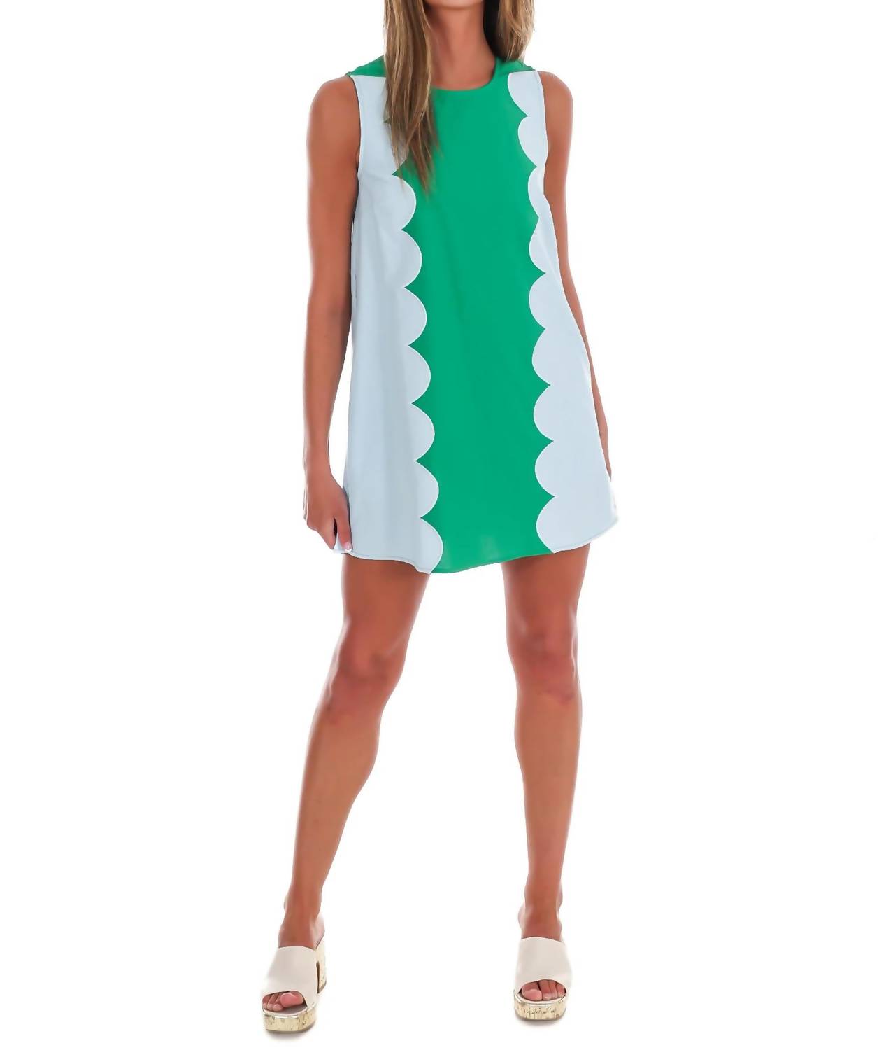 Day + Moon - Women's Scalloped Sweetie Mini Dress
