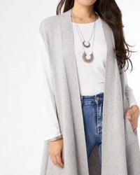 Coco + Carmen - Heavenly-luxe Contrast Rib Vest With Pockets