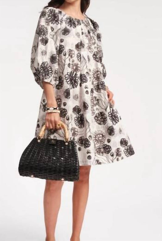 Frances Valentine - Black White Flower Dress