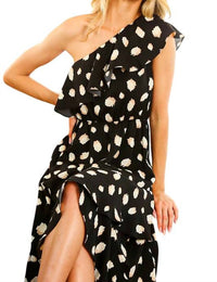 Vine & Love - One Shoulder Ruffle Dress