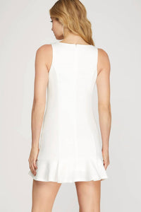 She + Sky - Honors Pleated Hem Dress