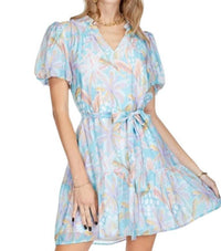 Joy Joy - Pastel Flannel Collar Flounce Dress