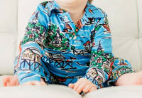 Maddie & Connor Co. - Harborside Holiday Zipper Footie