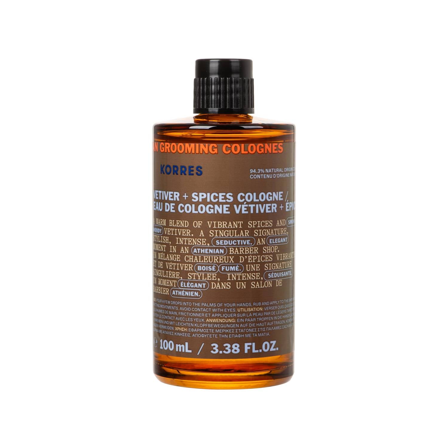 Korres - Men's Eau De Cologne Vetiver + Spices For Men
