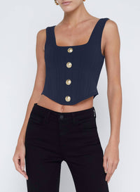 L'Agence - Saga Square Neck Crop Top