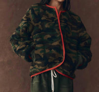 The Great. - Reversible Plush Bomber Jacket