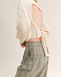 Sage The Label - Remind You Not Backless Sweater Top