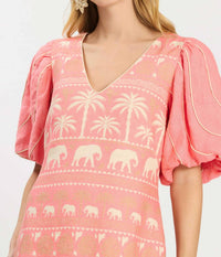 Tyler Boe - Lexi Linen Tropical Mini Dress
