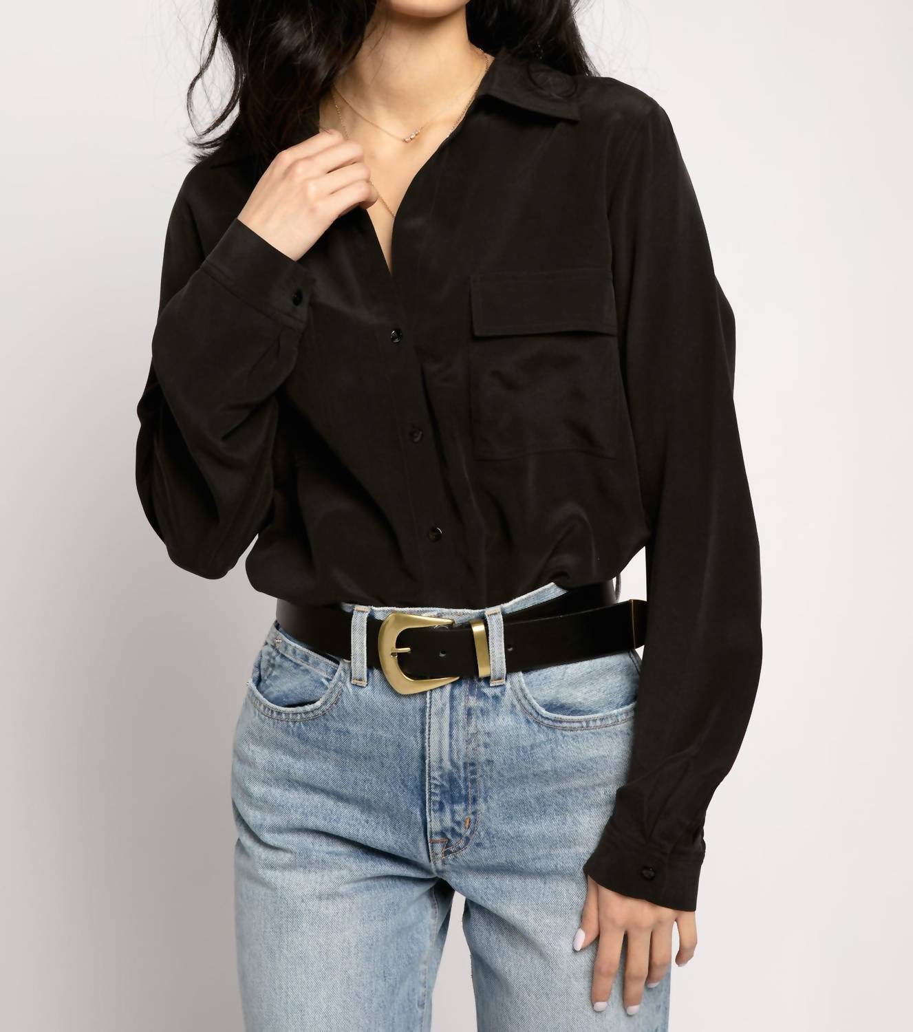 L'Agence - Margaret Long Sleeve Blouse