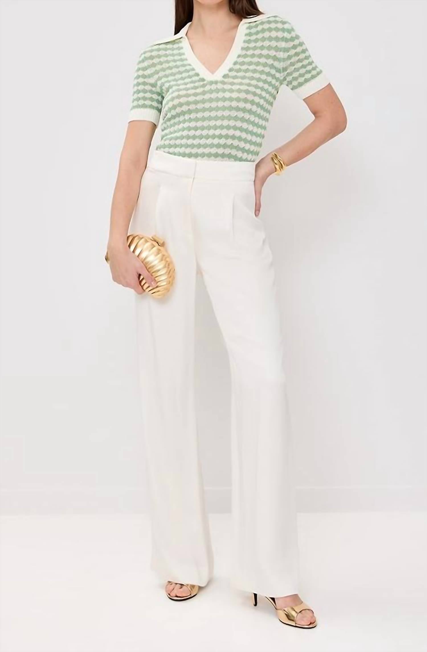 Zimmermann - Everly Scallop Knit Polo