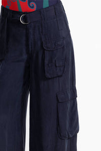 Johnny Was HAILEY CARGO PANT in blue nights - women's pants - view 4