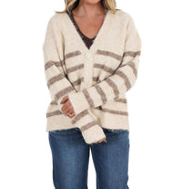 Dreamers - Timely Matter Super Soft Stripe Cardigan