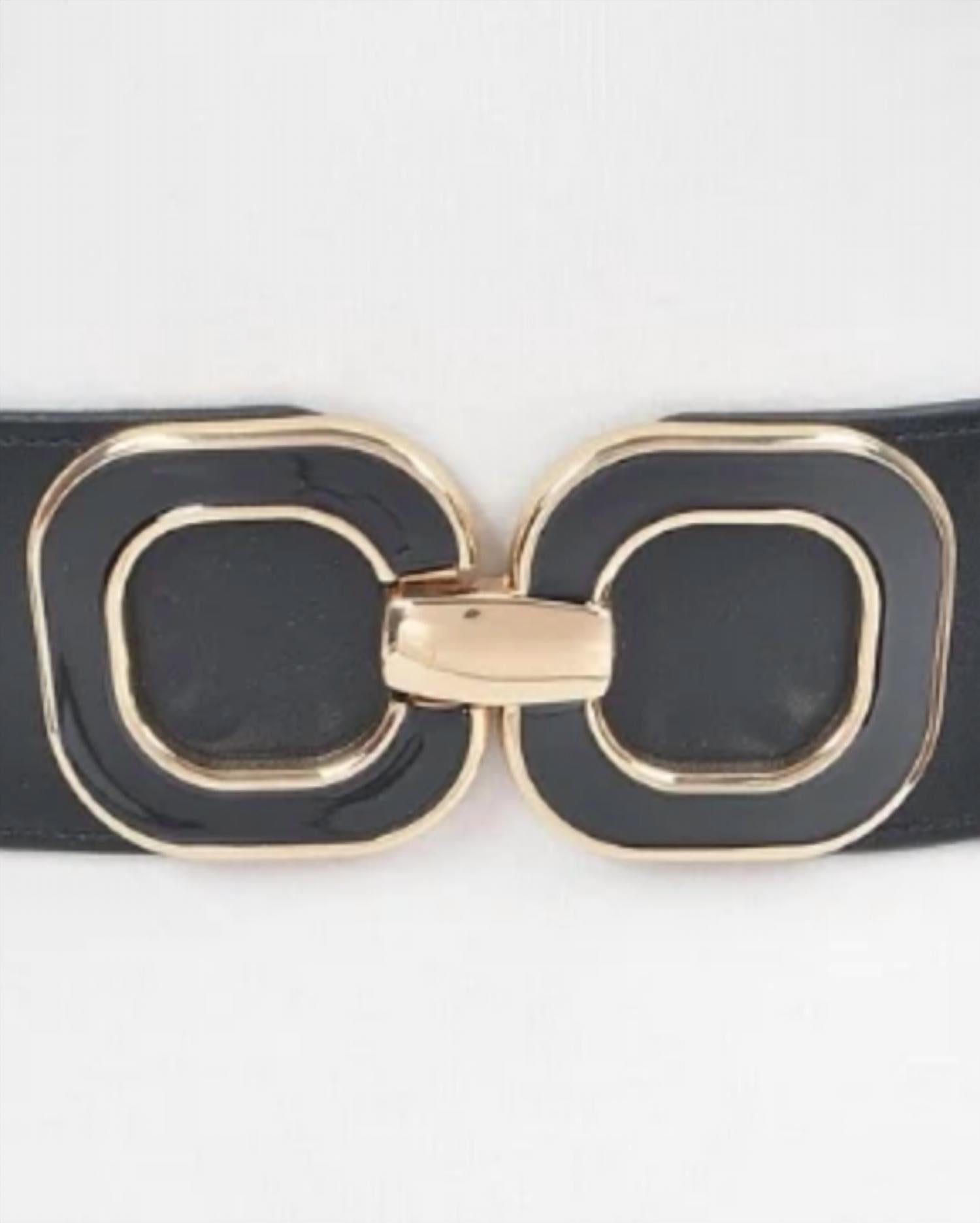 3Am By H&D Accessories - Women's Multi Metal Buckle Elastic Belt
