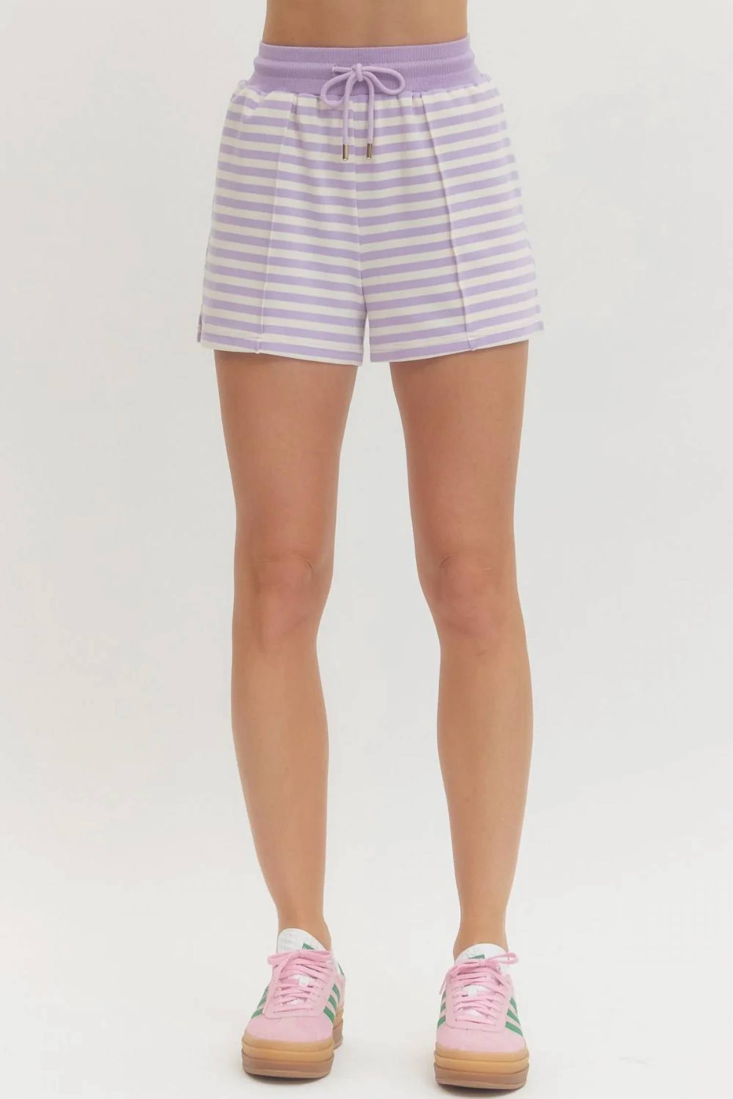 Entro - Stripe Lounge Shorts