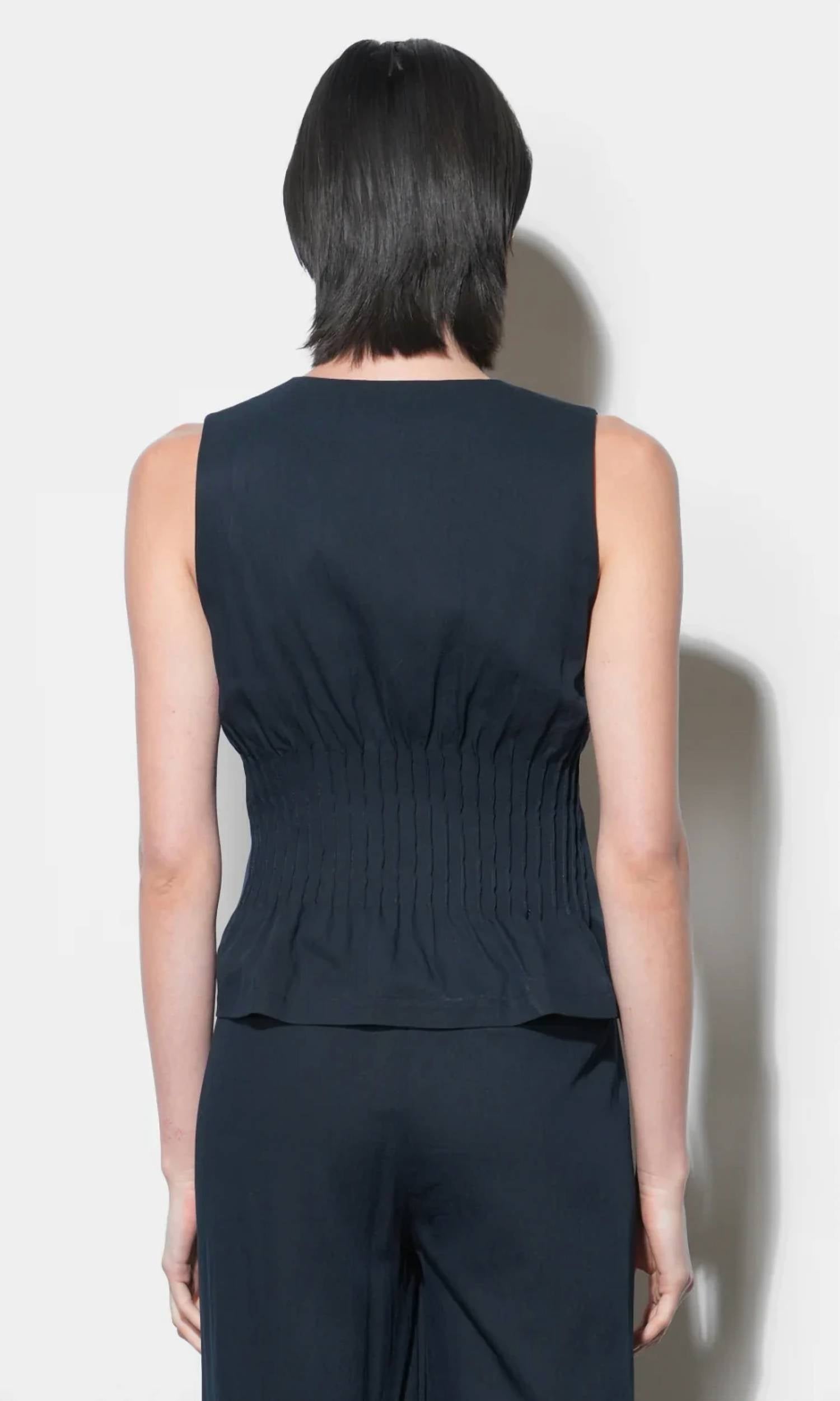 Greylin - Lily Pintuck Sleeveless Top