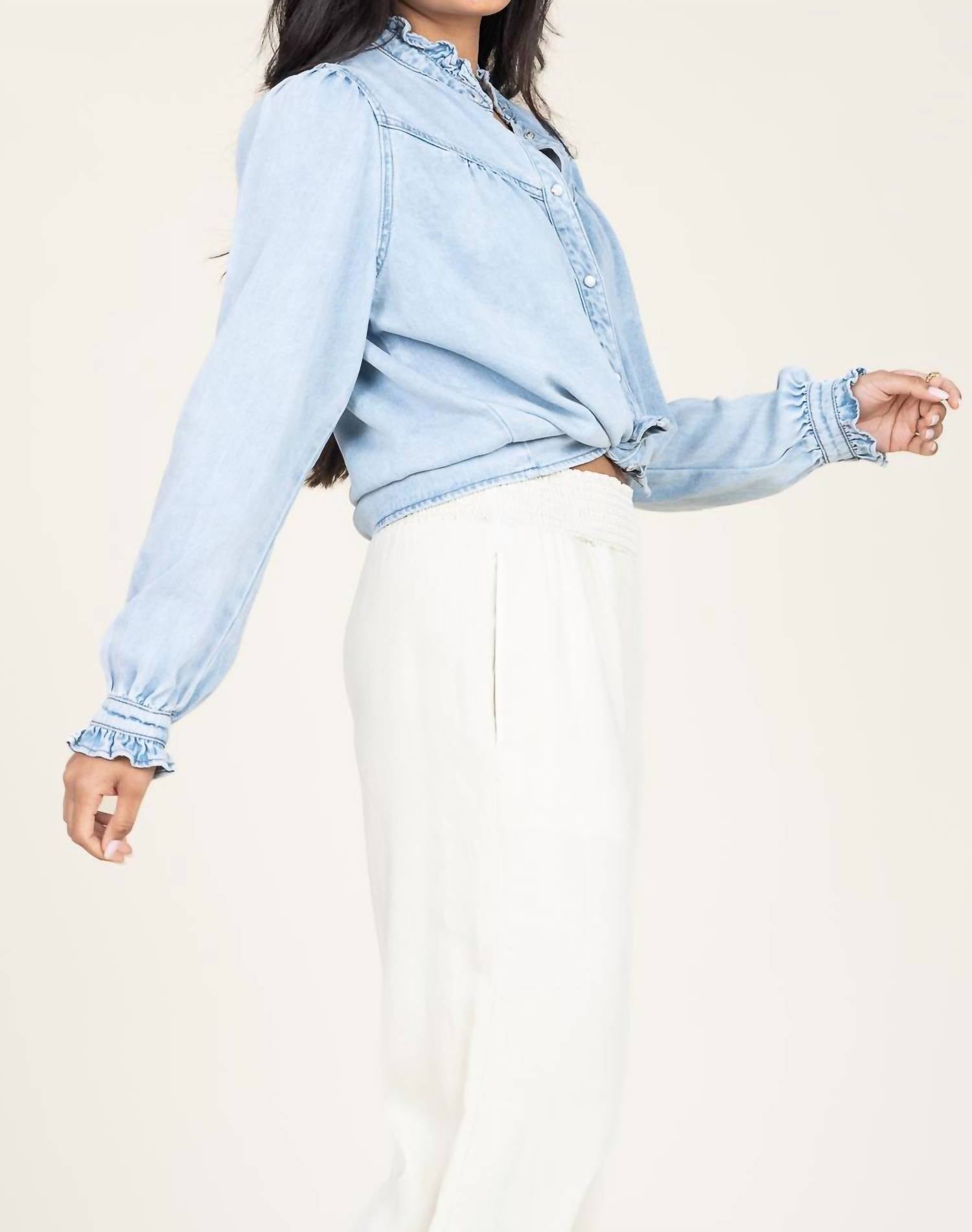 Suncoo - Lorena Denim Blouse