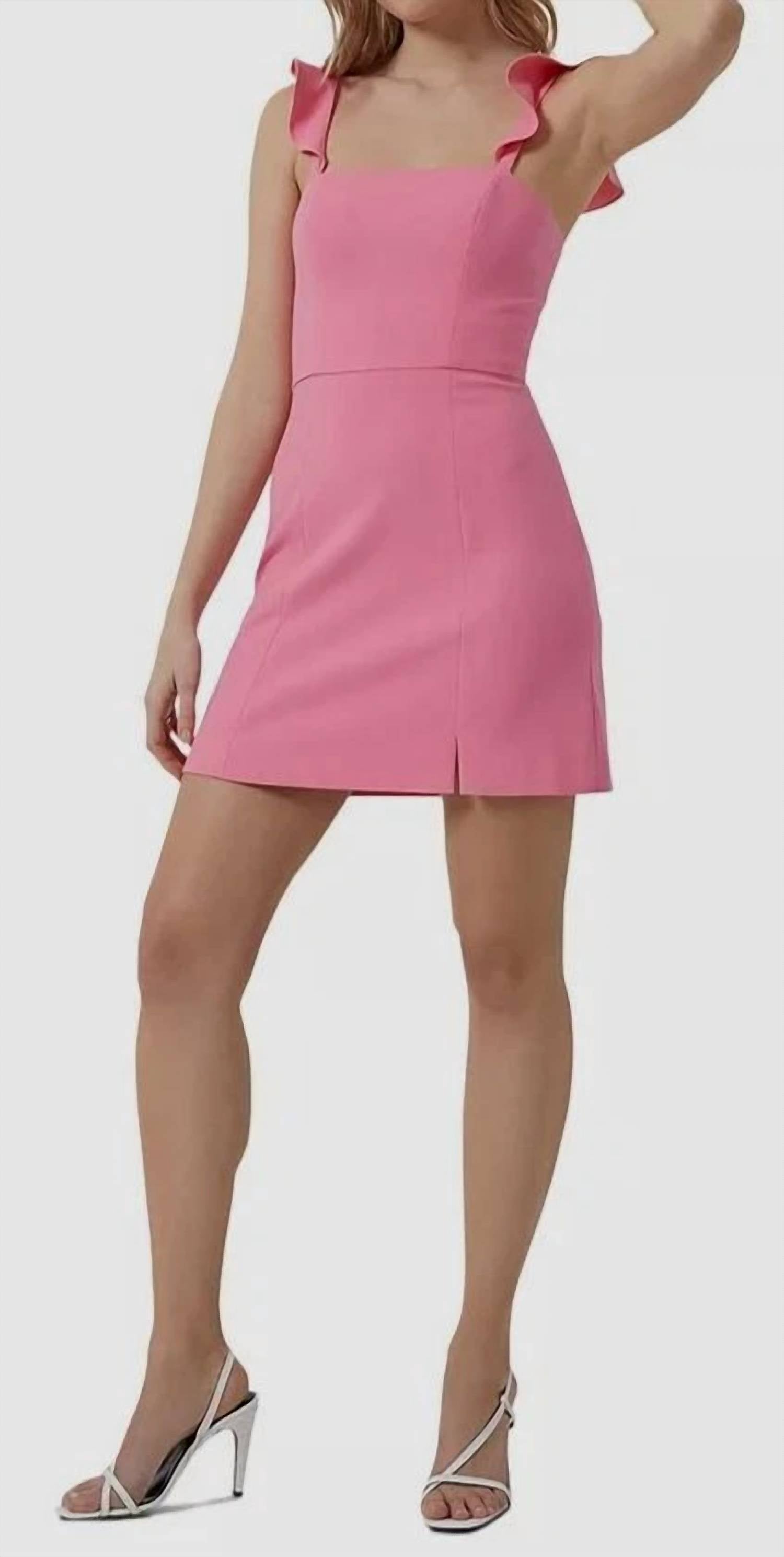 French Connection - Whisper Ruffle Strap Dress