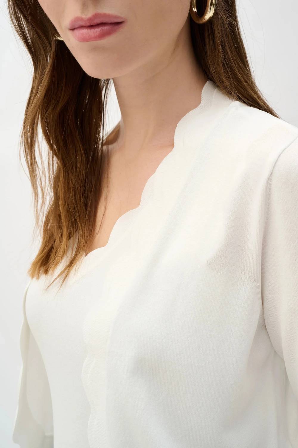 Joseph Ribkoff - Scalloped Sweater Knit Bolero