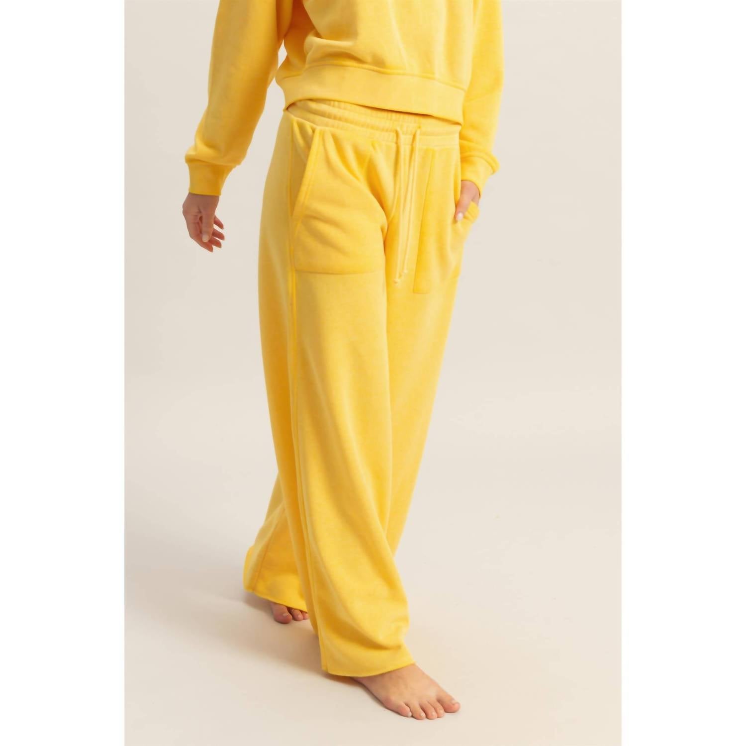Hyfve - High Rise Wide Leg Drawstring Pants