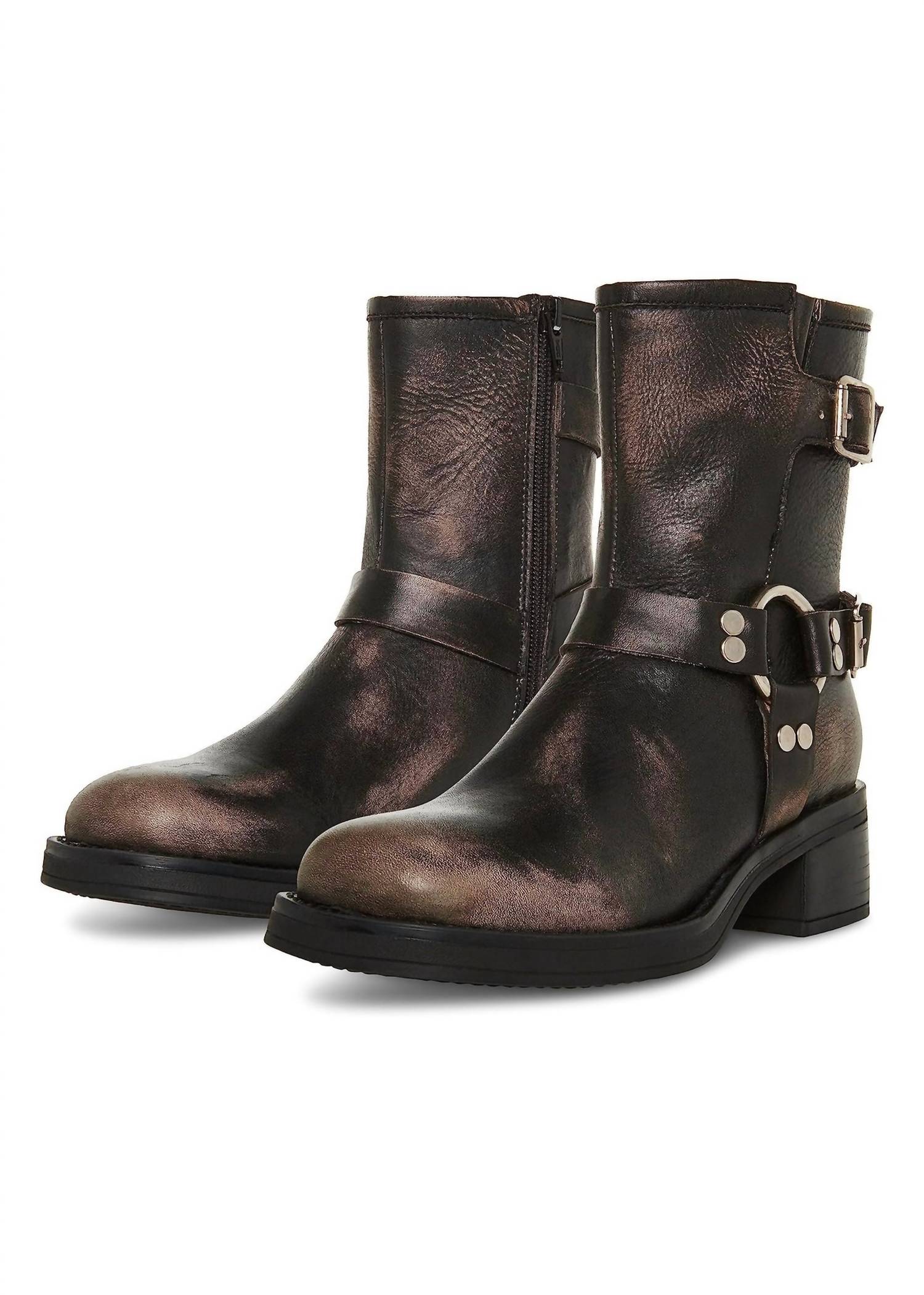 STEVE MADDEN Women's Brixton Leather Boots in brown - women's shoe