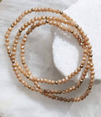 Erin Gray - Women's Beaded Crystal Bracelets Set