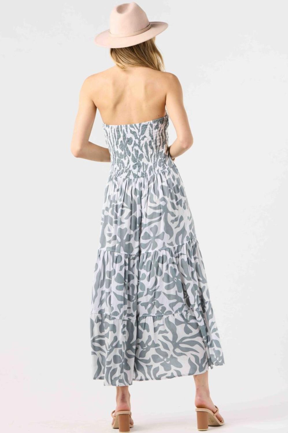 Tiare Hawaii Lei Dress in bora bora grey - women's dress - detail view