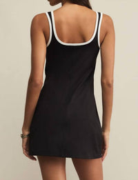 Z Supply Volly Mini Dress in black - women's dress - alternate view