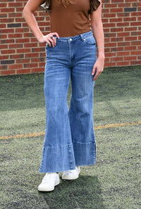 So Me - Sally Wide Leg Cuff Jean