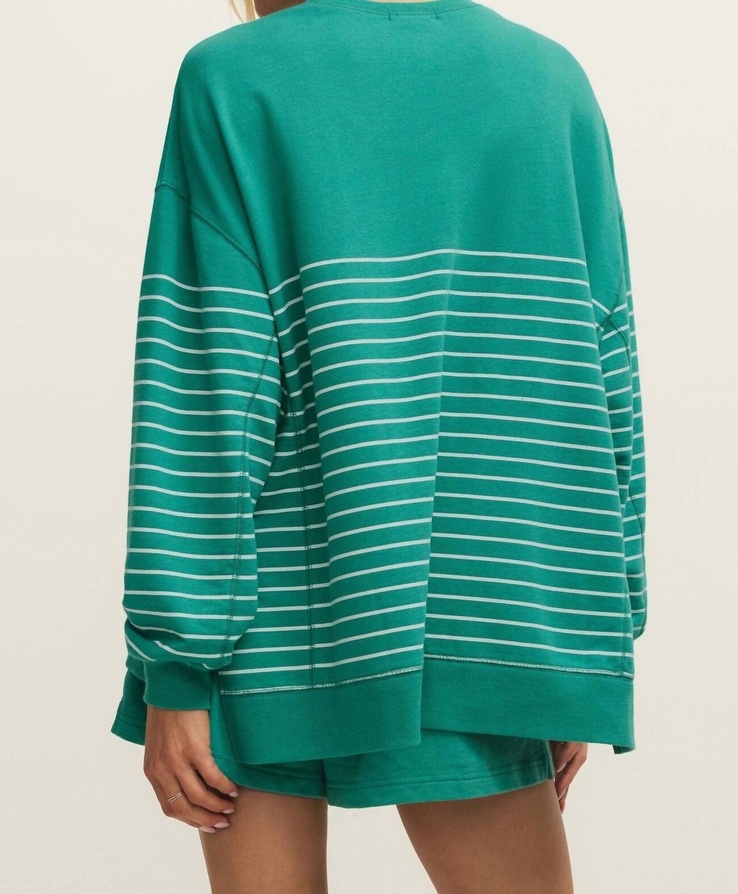 Z Supply Modern Stripe Weekender Top in la palma - women's sweater - view 4