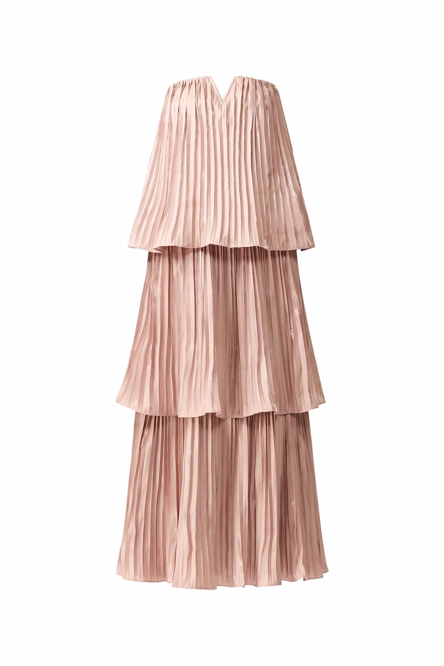 Elliatt - Lison Tiered Strapless Gown