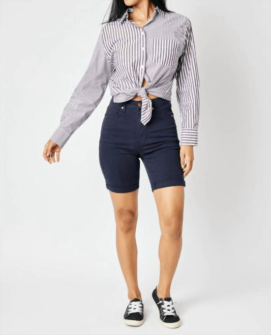 Judy Blue - High Waist Bermuda Shorts