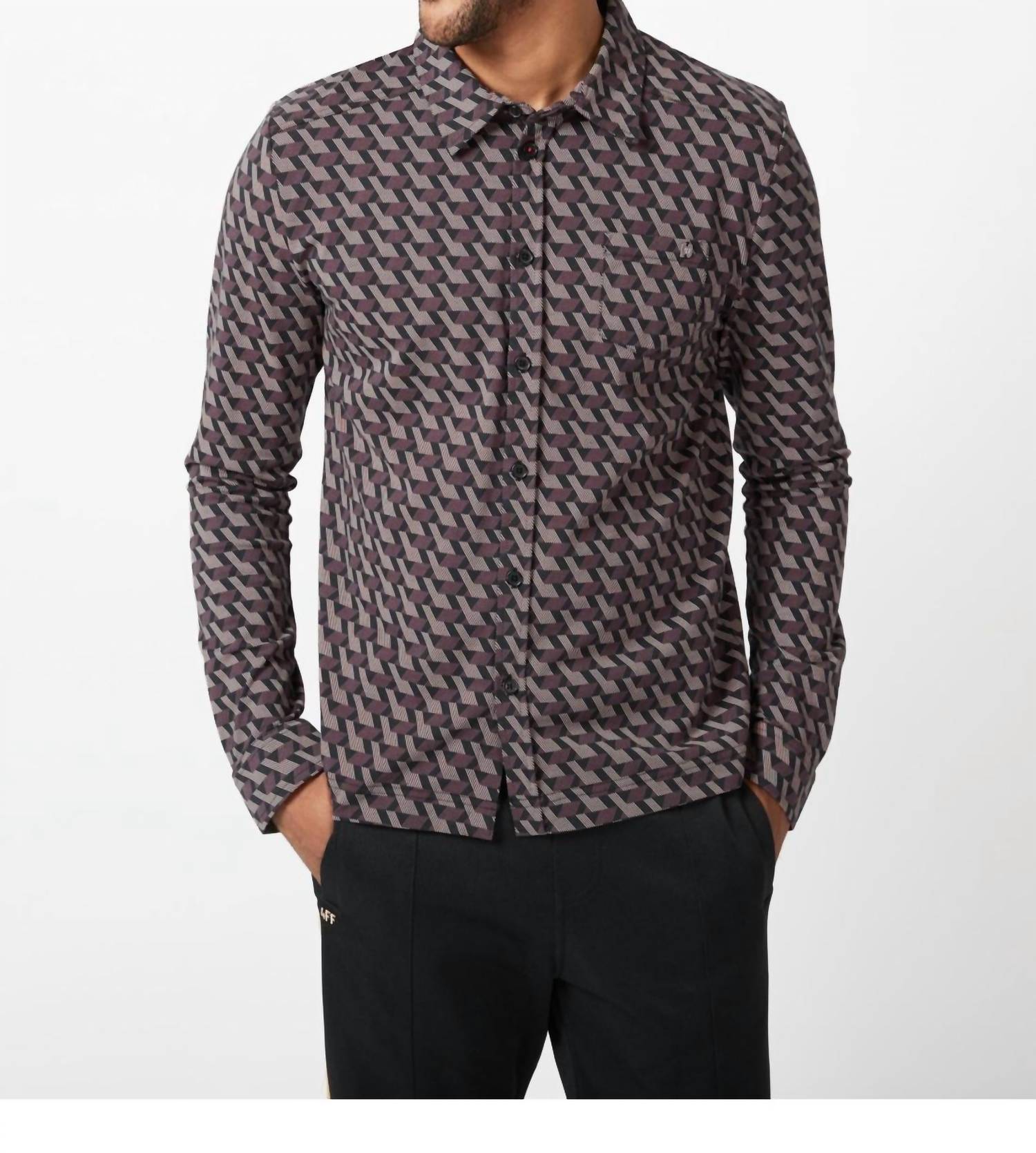 4Funkyflavours - Get Down Cotton Jersey Long Sleeve Shirt