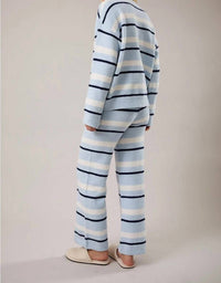 Le Lis - Casual Cool Stripe Sweater Two Piece Set