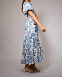 Blue B - Floral Printed Tiered Maxi Dress