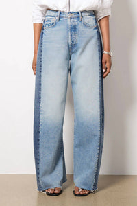 Mother - Pipe Dream Button Sneak Fray Jeans