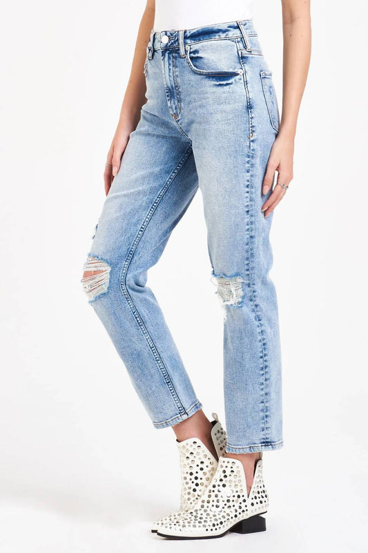 Dear John Denim - Jodi Super High Rise Cropped Straight Jeans