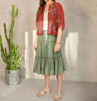 M.A.B.E. - Della Midi Skirt